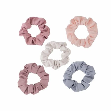 Kitsch Assorted Textured Scrunchies Terracotta 5pc