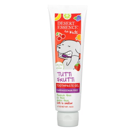Desert Essence Kids Toothpaste Gel Tutti Frutti 4.7 Oz