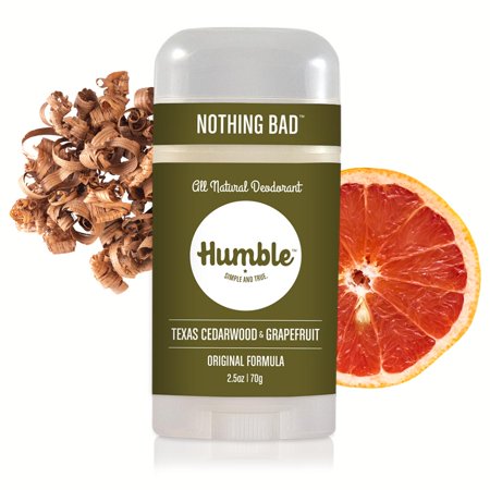 Humble Brands Original Aluminum-Free Deodorant – Texas Cedarwood & Grapefruit, 2.5 oz
