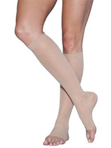 Sigvaris Sheer Open-Toe Calf Compression Socks 15-20 mmHg, Medium Short