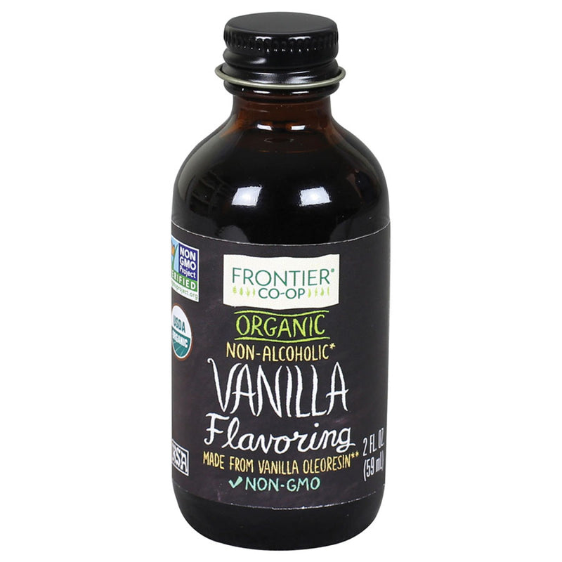 Frontier Co-op, Organic Pure Vanilla Flavoring, Alcohol Free, 2 Fl Oz