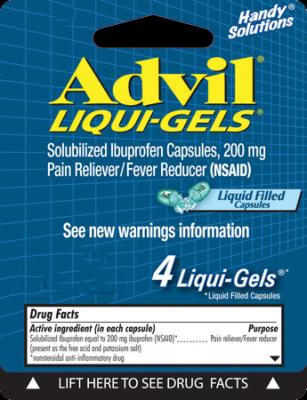 Advil 4 Liquid Gels