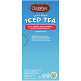 Celestial Seasonings Cold Brew Red White Blueberry Tea, 18 Tea Bags