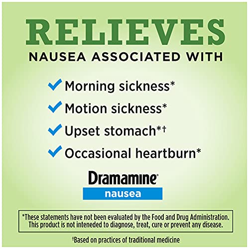 Dramamine Advanced Herbals Nausea, Morning Sickness Relief Soft Ginger Chews - 20ct
