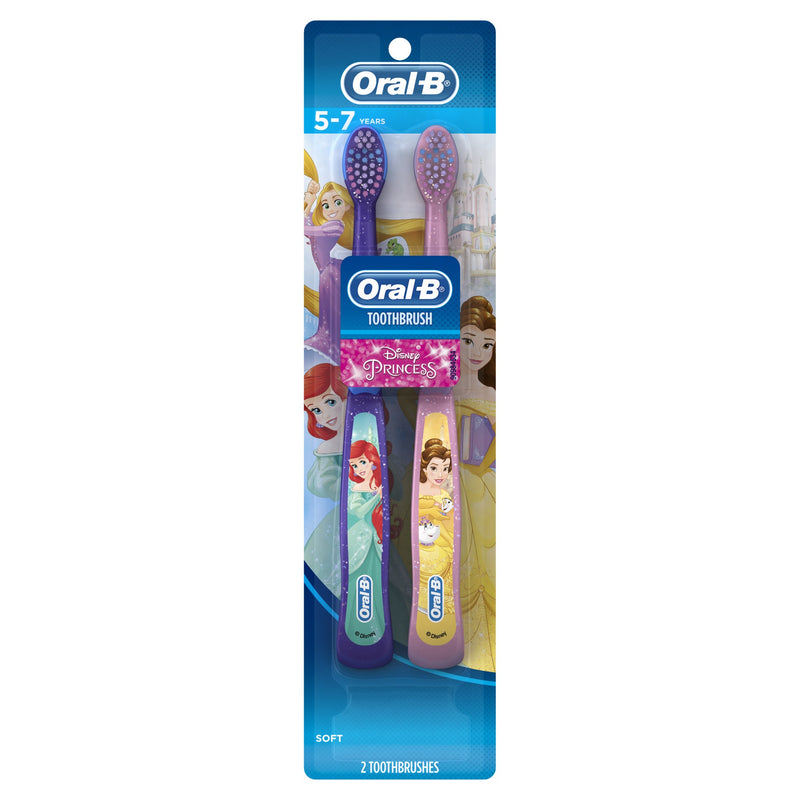 Oral-B Kids Manual Toothbrush, Disney Princess, 2 ct
