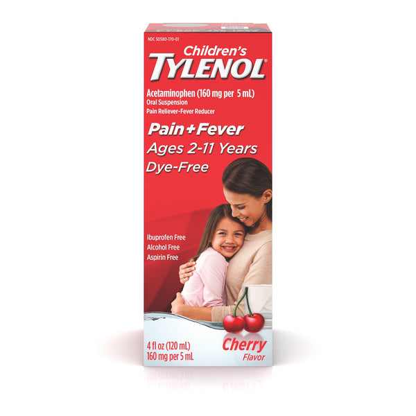 Tylenol Children's Pain + Fever Relief, Cherry, 4 Fl Oz