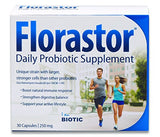 Florastor Daily Probiotic Supplement Vegetarian Capsules, 30 Count