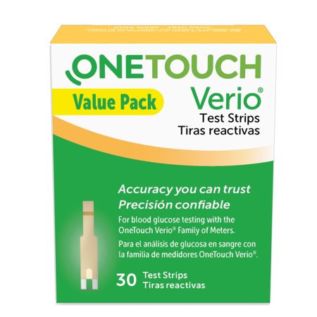 OneTouch Verio Flex Blood Glucose Test Strips, 30 ct