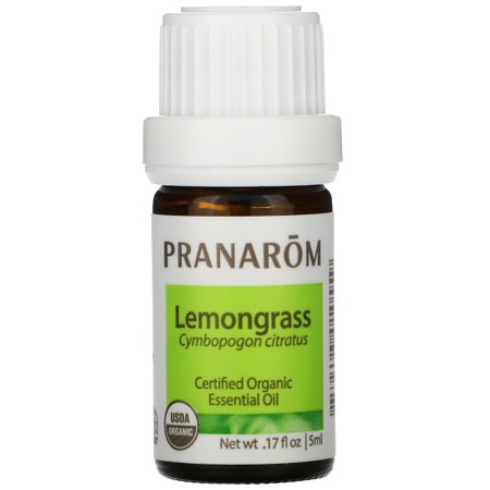 Pranarom Organic Lemongrass Oil 0.17 Fl Oz