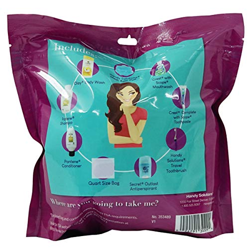 Handy Solutions 9 Piece Resealable Women's Travel Kit