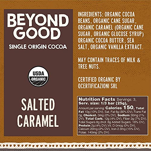 Bar Choc Salted Caramel Case of 12 X 2.64 Oz by Beyond Good
