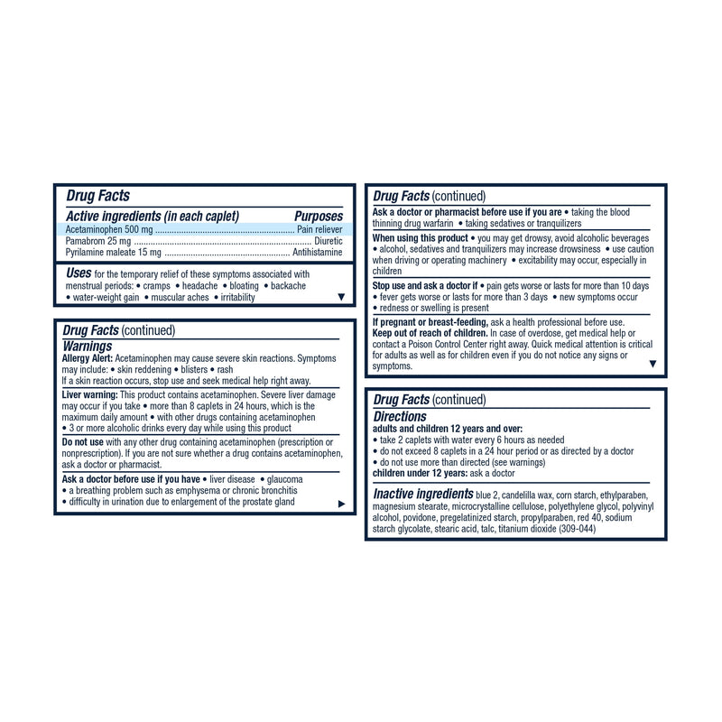 Pamprin Multi-Sympton Caplets 20ct