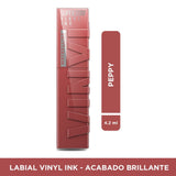 Maybelline SuperStay Vinyl Ink Liquid Lipstick, 115 Peppy, 0.14 Fl Oz