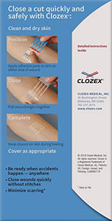 Clozex Emergency Laceration Closures - Repair Wounds Without Stitches. FDA Cleared Skin Closure Device for 3 Individual Wounds or Combine for Total Le