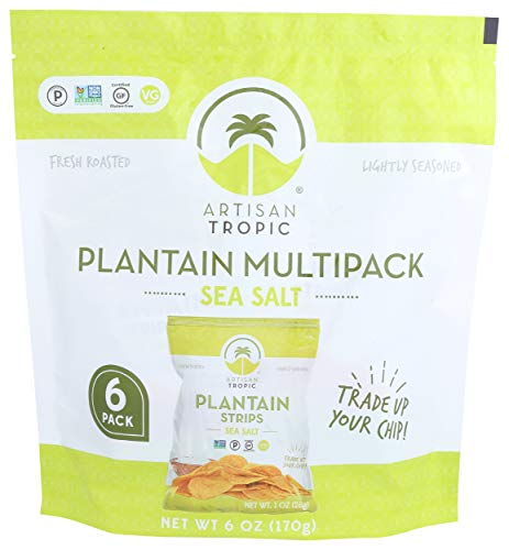 Artisan Tropic Grain Free Plantain Strips Sea Salt 6 Pack