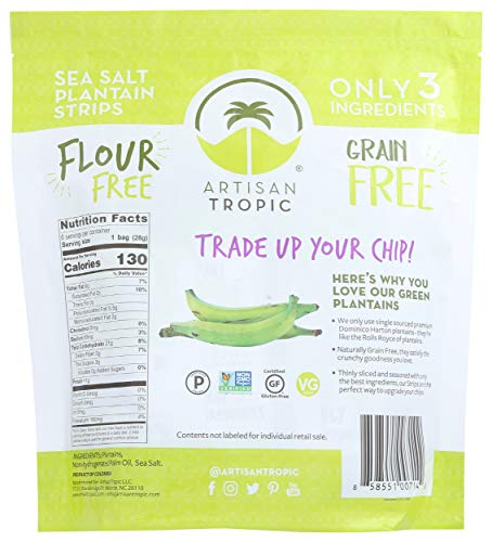 Artisan Tropic Grain Free Plantain Strips Sea Salt 6 Pack