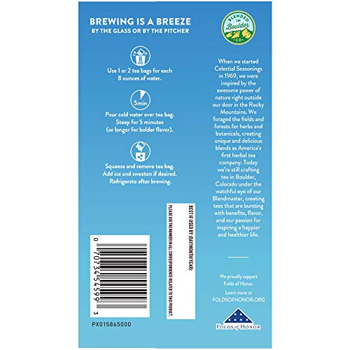 Celestial Seasonings Cold Brew Half & Half Tea, 18 Tea Bags