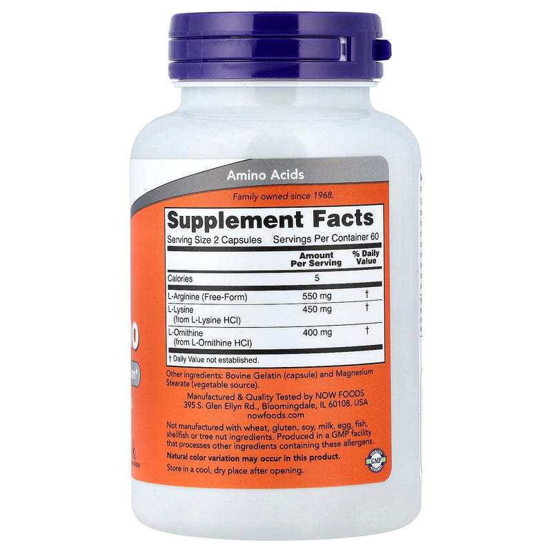 Now Tri-Amino 120 Capsules
