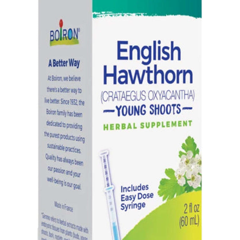 Boiron Gemmo English Hawthorn Young Shoots Herbal Supplement Liquid, 2 fl oz