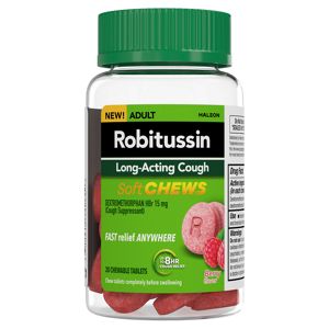 Robitussin Long Lasting Cough Soft Chewables Berry 20ct