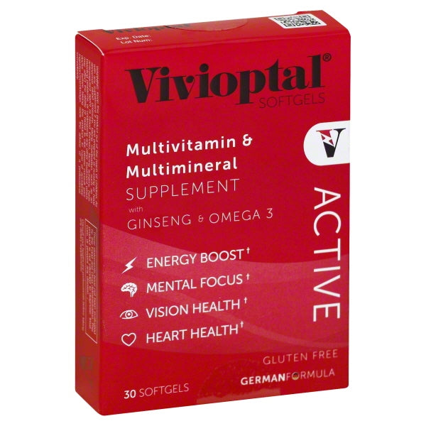 Vivioptal Active Multivitamin & Multimineral Softgels 30 ct