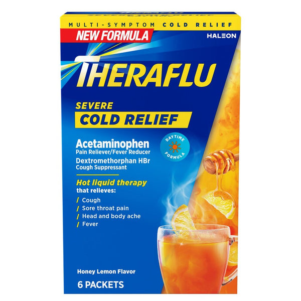 Theraflu Severe Cold Relief Packets 6ct