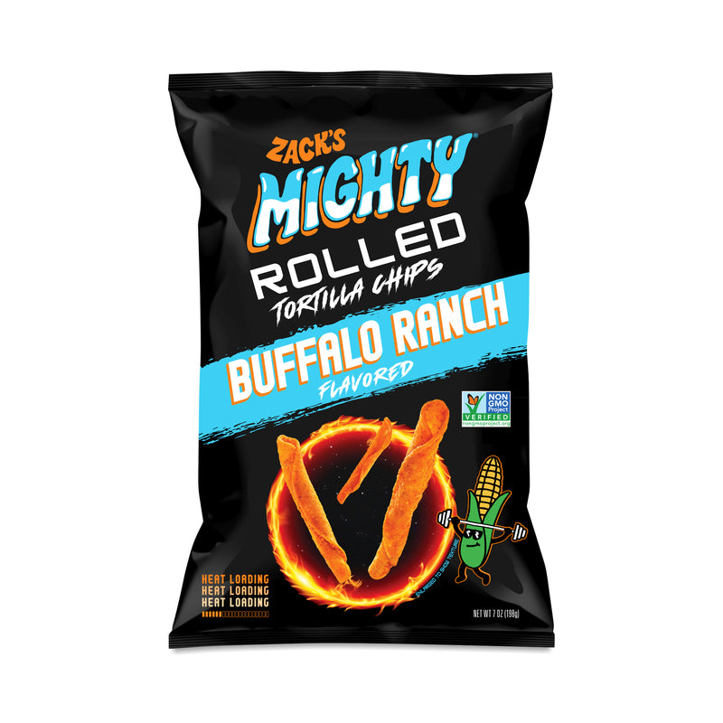 Zack's Mighty Rolled Tortilla Chips, Buffalo Ranch 7 Oz