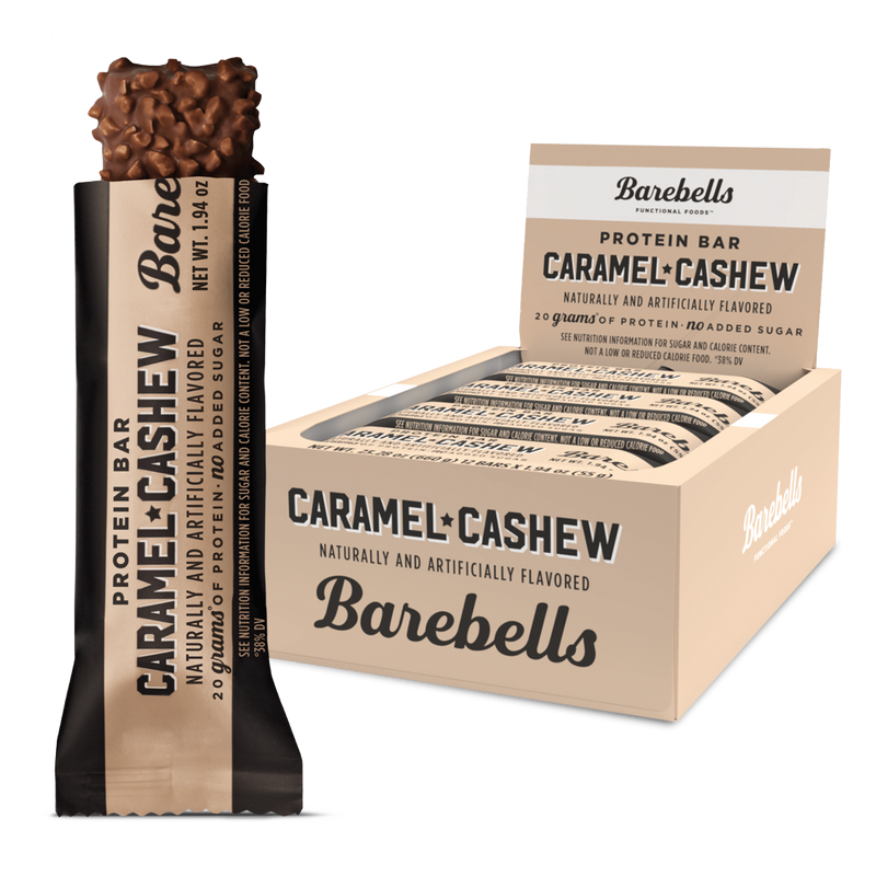 Barebells Caramel Cashew Protein Bars, 20 g Protein, 1.94 oz, 12 ct