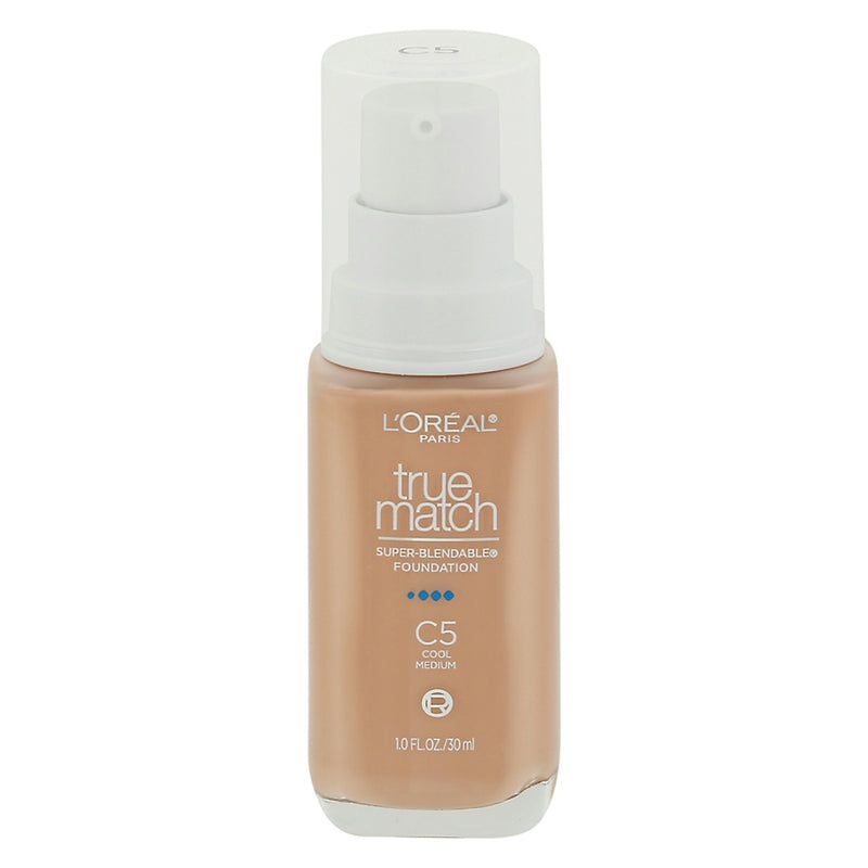 L'Oréal Paris True Match Cream Foundation, C5 Cool Medium, 1 Fl Oz