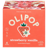Olipop Strawberry Vanilla Prebiotic Soda, 12 Fl Oz, 4 Pack