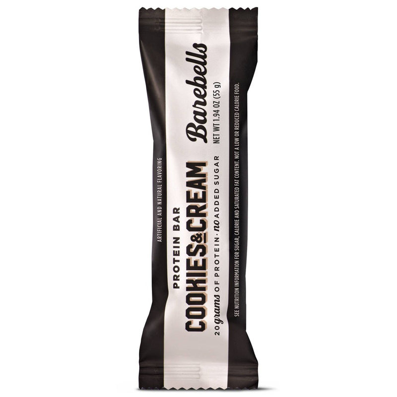 Barebells Cookies & Cream Protein Bar, 20 g Protein, 1.94 oz