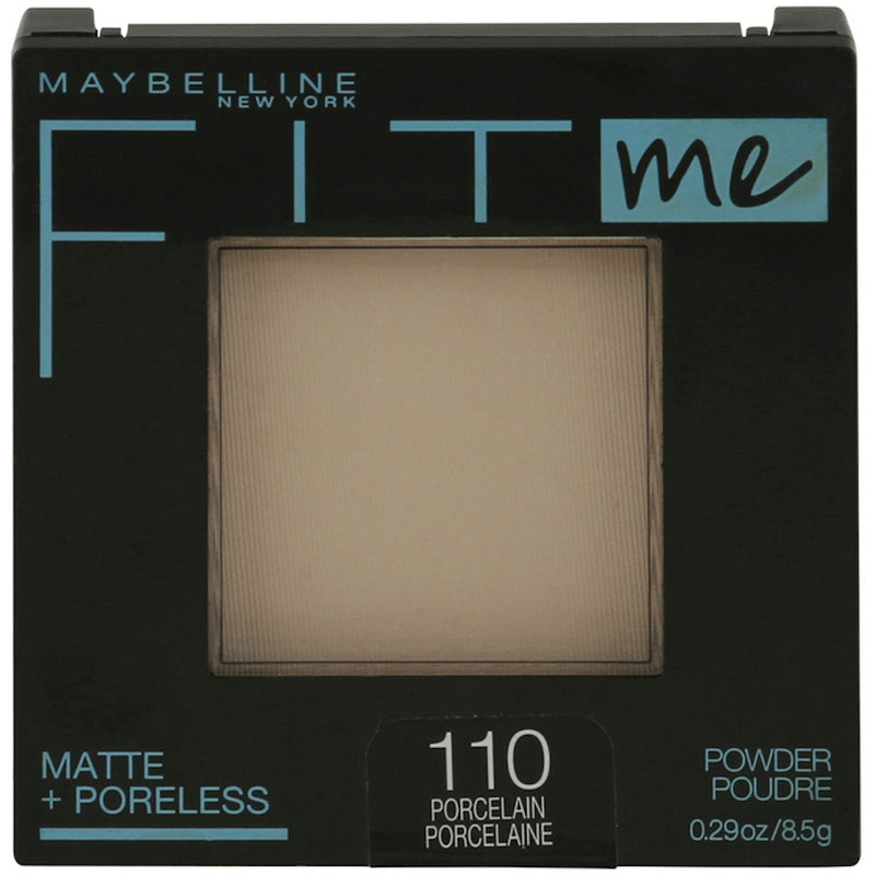 Maybelline Fit Me Matte + Poreless Pressed Powder, 110 Porcelain, 0.29 oz