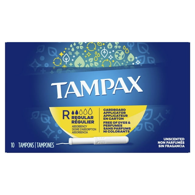 Tampax cartón tampones regulares 10ct