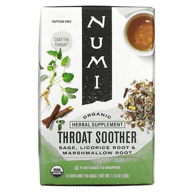 Numi Organic Throat Soother Tea 16 Bag
