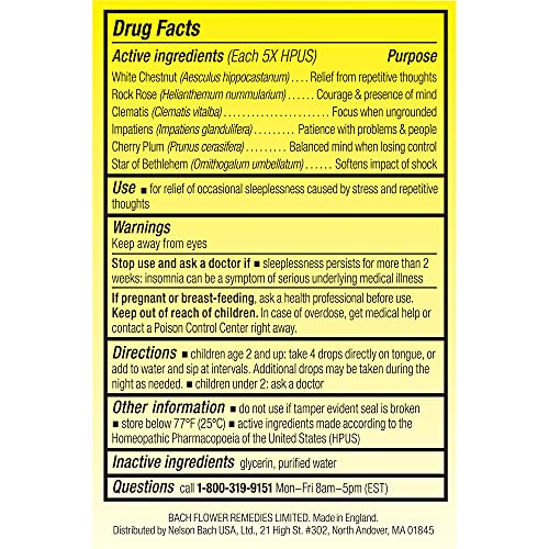 Bach, Kids, Rescue Sleep Dropper, Ages 2 & up, Alcohol-Free, 0.35 Oz