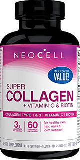 NeoCell Collagen Peptides Dietary Supplement Tablets, 180 Ct