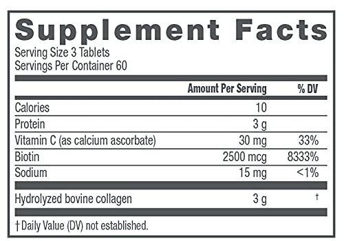 NeoCell Collagen Peptides Dietary Supplement Tablets, 180 Ct