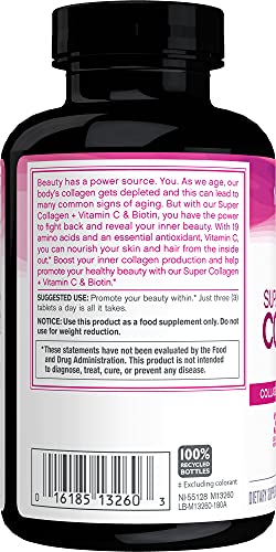 NeoCell Collagen Peptides Dietary Supplement Tablets, 180 Ct