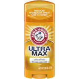 Arm & Hammer Ultra Max Solid Antiperspirant Deodorant, Unscented, 2.6 oz