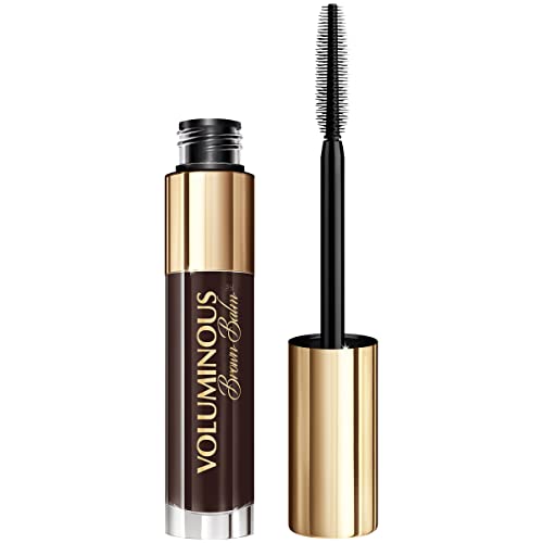 L'Oréal Paris Voluminous Balm Volumizing Vegan Mascara, Brown, 0.26 Fl Oz