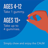 Natural Vitality Vegan Natural Calm Gummies for Stress - Raspberry Lemon - 60ct