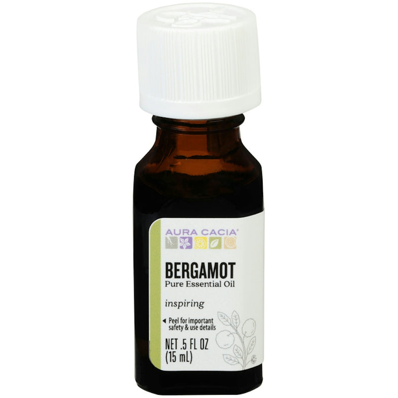 Aura Cacia Bergamot Essential Oil, 0.5 fl oz