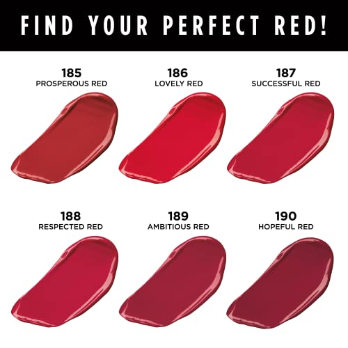 L'Oréal Paris Color Riche Lipstick, 189 Ambitious Red, 0.13 Oz