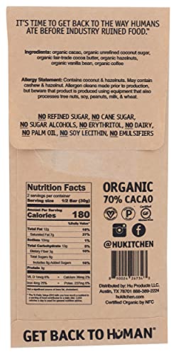 Hu Organic Dark Chocolate Hazelnut Coffee 60g