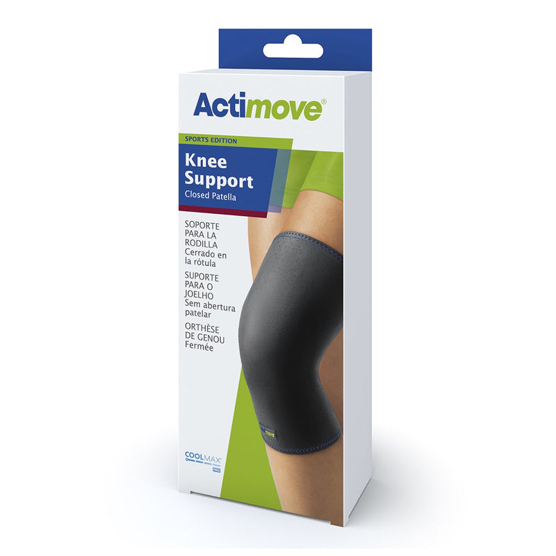 Actimove Sports Edition Knee Support, Closed Patella, Black, X-Large