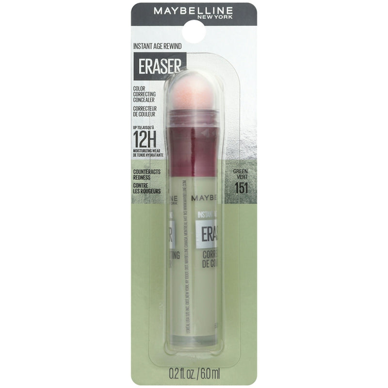 Maybelline Instant Age Rewind Eraser Concealer, Green Corrector, 0.2 fl oz