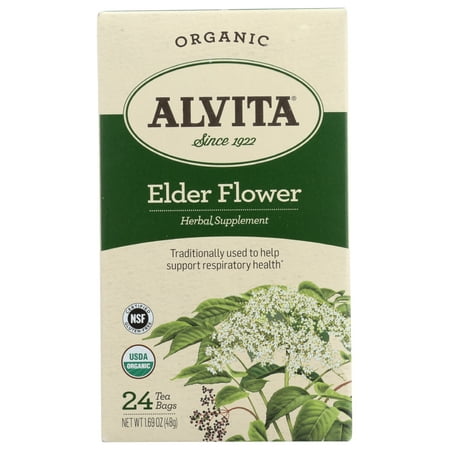 Alvita Organic Elder Flower 24 Tea Bags