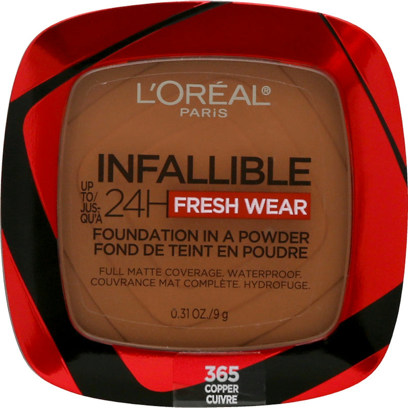 L'Oréal Paris Infallible Fresh Wear Powder Foundation, 0.31 Oz