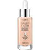 L'Oréal Paris True Match Nude Hyaluronic Tinted Serum Foundation, 1-2.5 Rosy Light, 1 Fl Oz