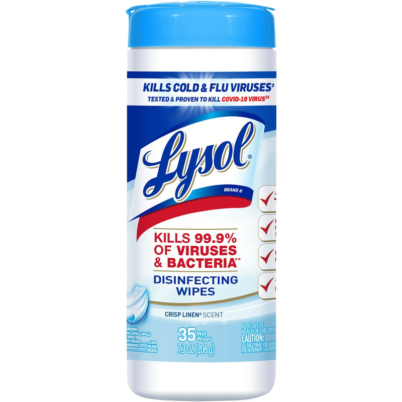 Lysol Disinfecting Wipes, Crisp Linen, 35 ct